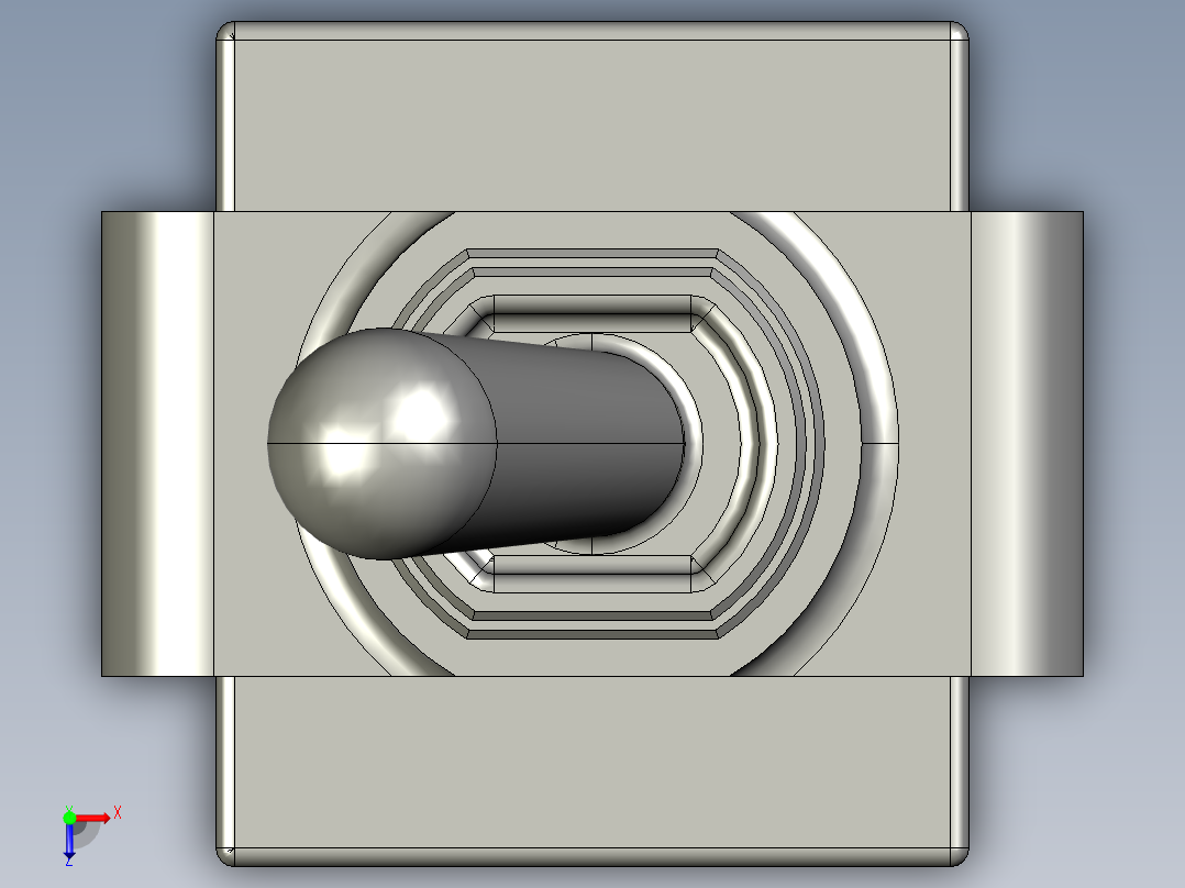 超小型可水洗拨动开关apem 12俯视图