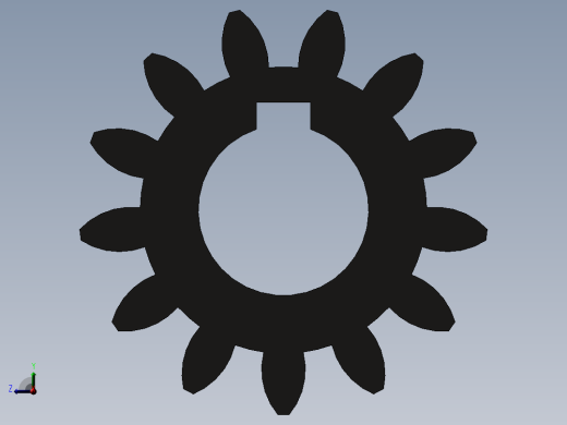 小齿轮前视缩略图