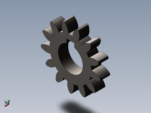 小齿轮正等轴测缩略图