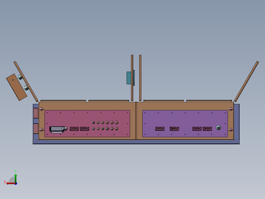 配电箱 (起重机用带元器件)后视图