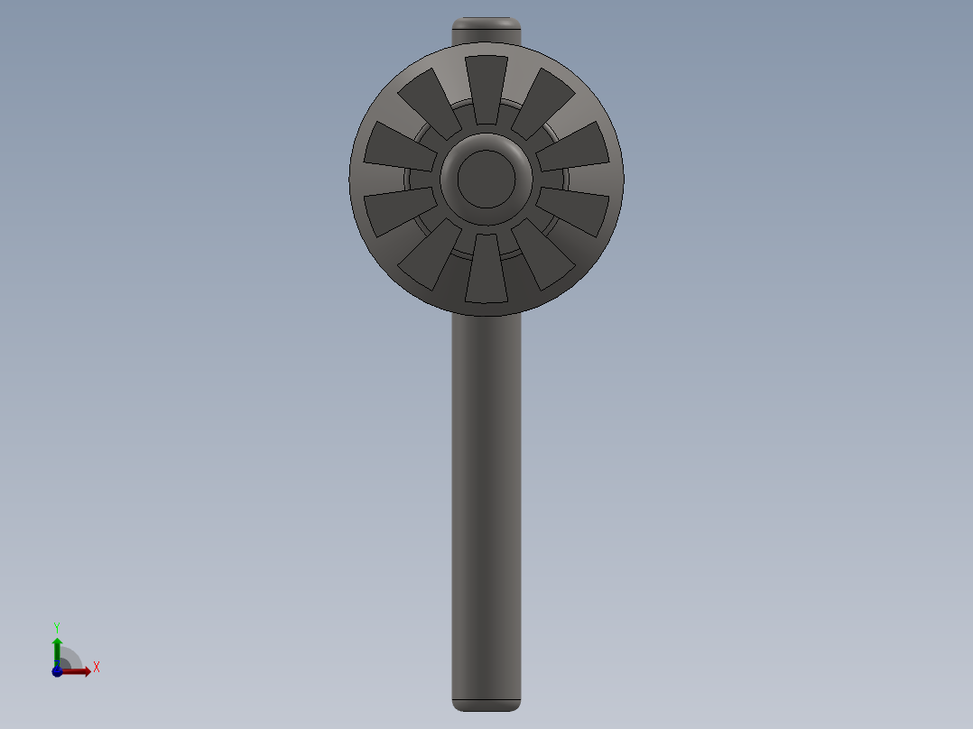 卡盘钥匙前视图