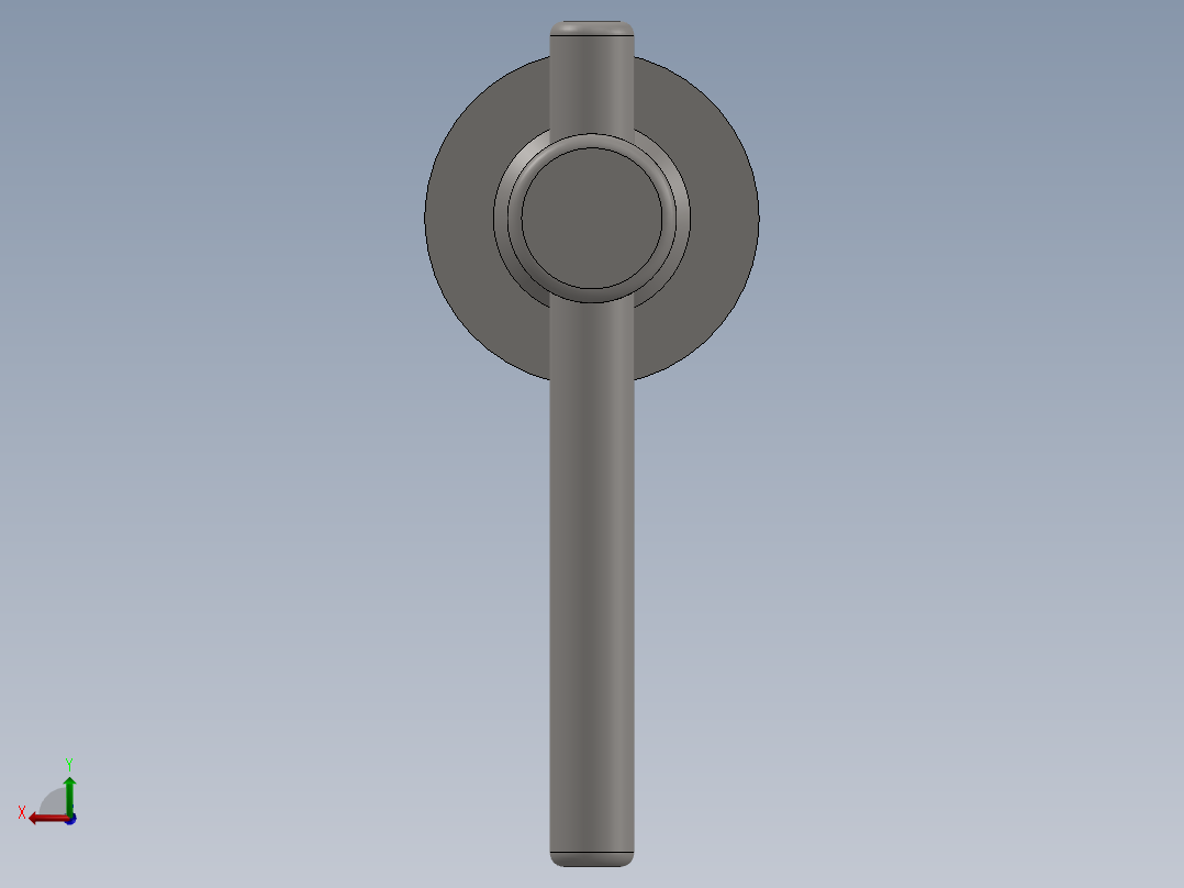 卡盘钥匙后视图