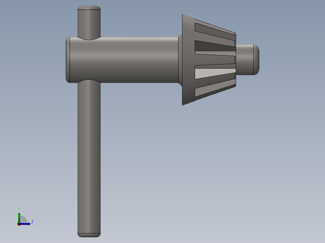 卡盘钥匙左视图