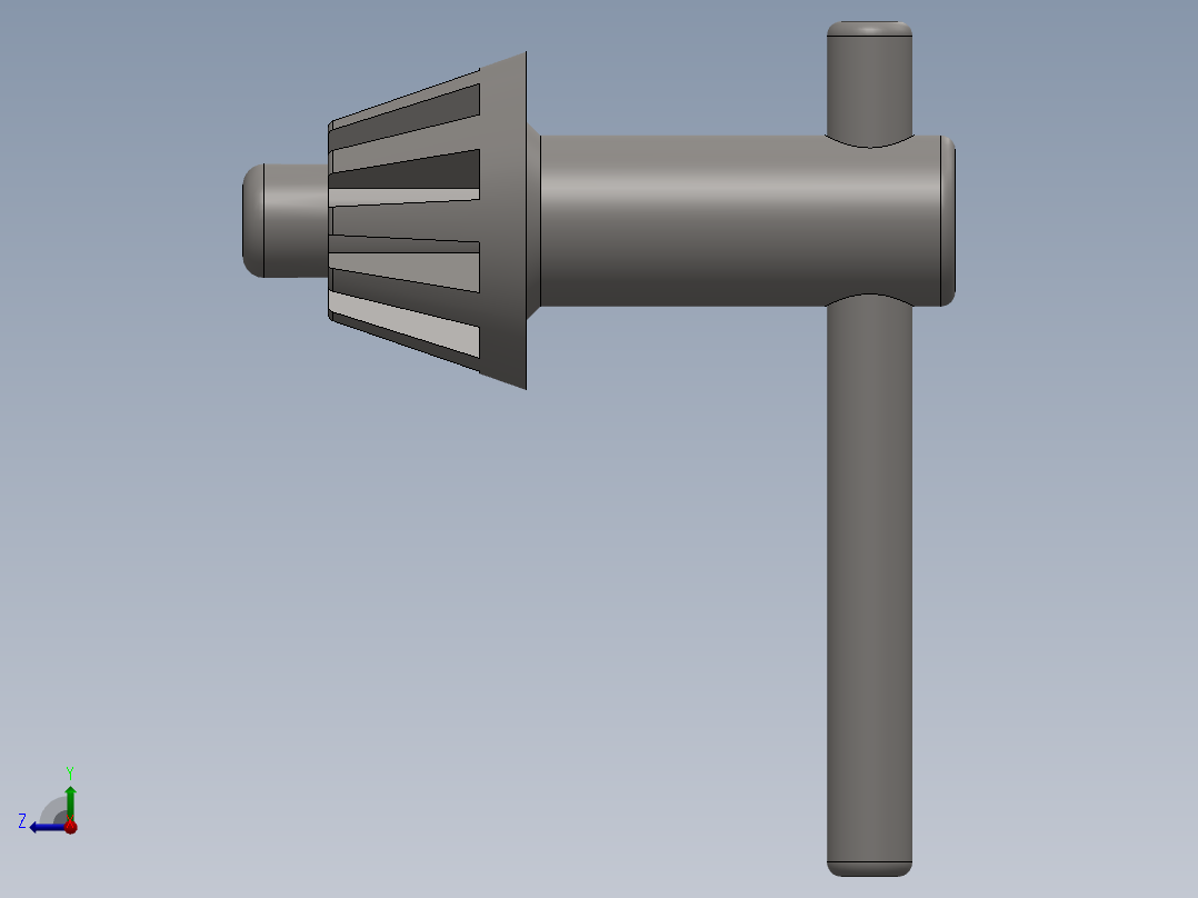 卡盘钥匙右视图
