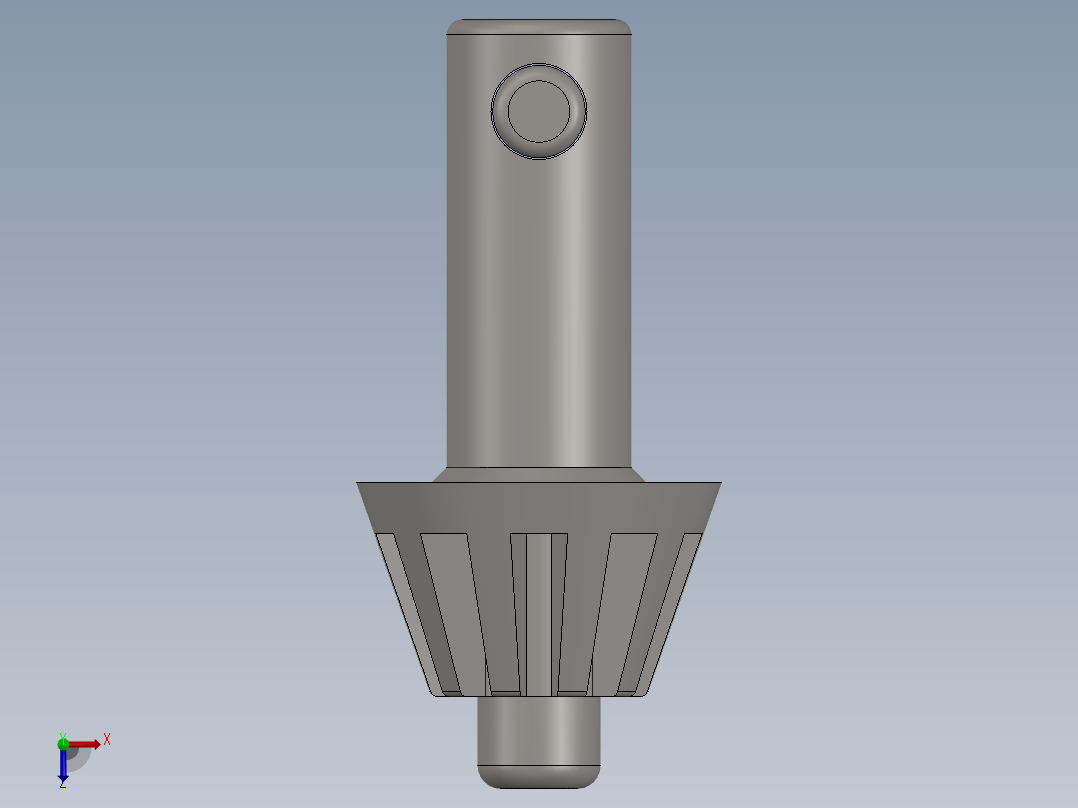 卡盘钥匙俯视图