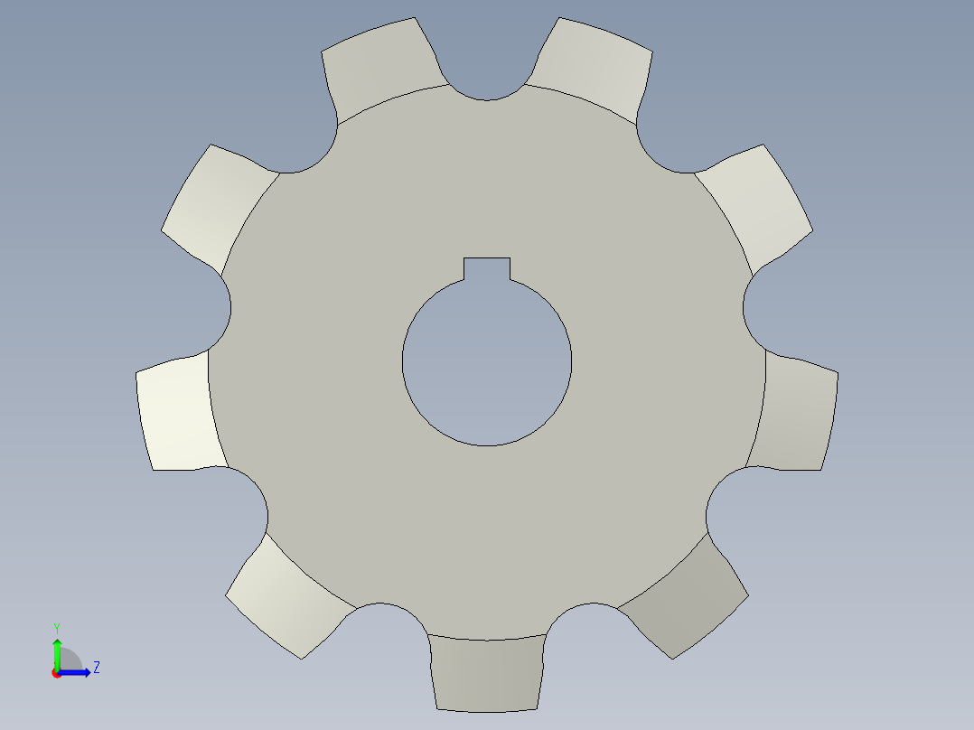 30倍速输送链齿轮-1223-B-A-B左视图