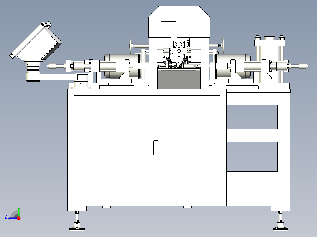 双头自动管端加工机（管端机）右视图