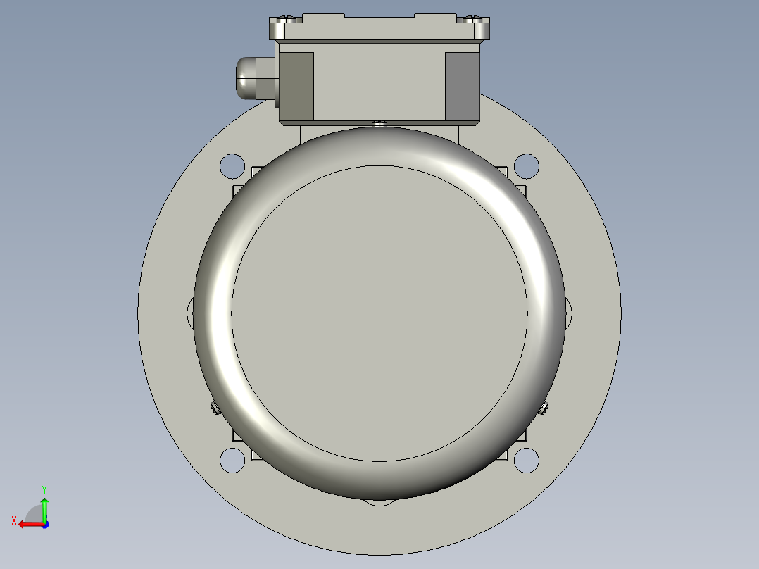 Y3EJ系列电机B5安装(63180L)Y2EJ-100-4P-3kW-B5后视图