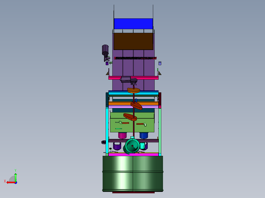 气调保鲜包装机后视图