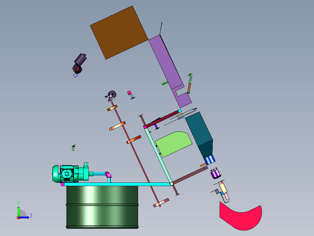 气调保鲜包装机左视图