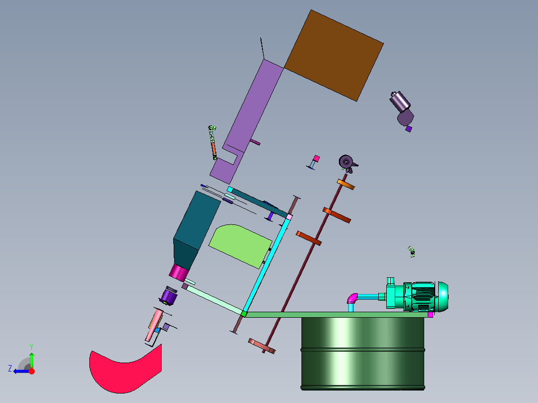 气调保鲜包装机右视图
