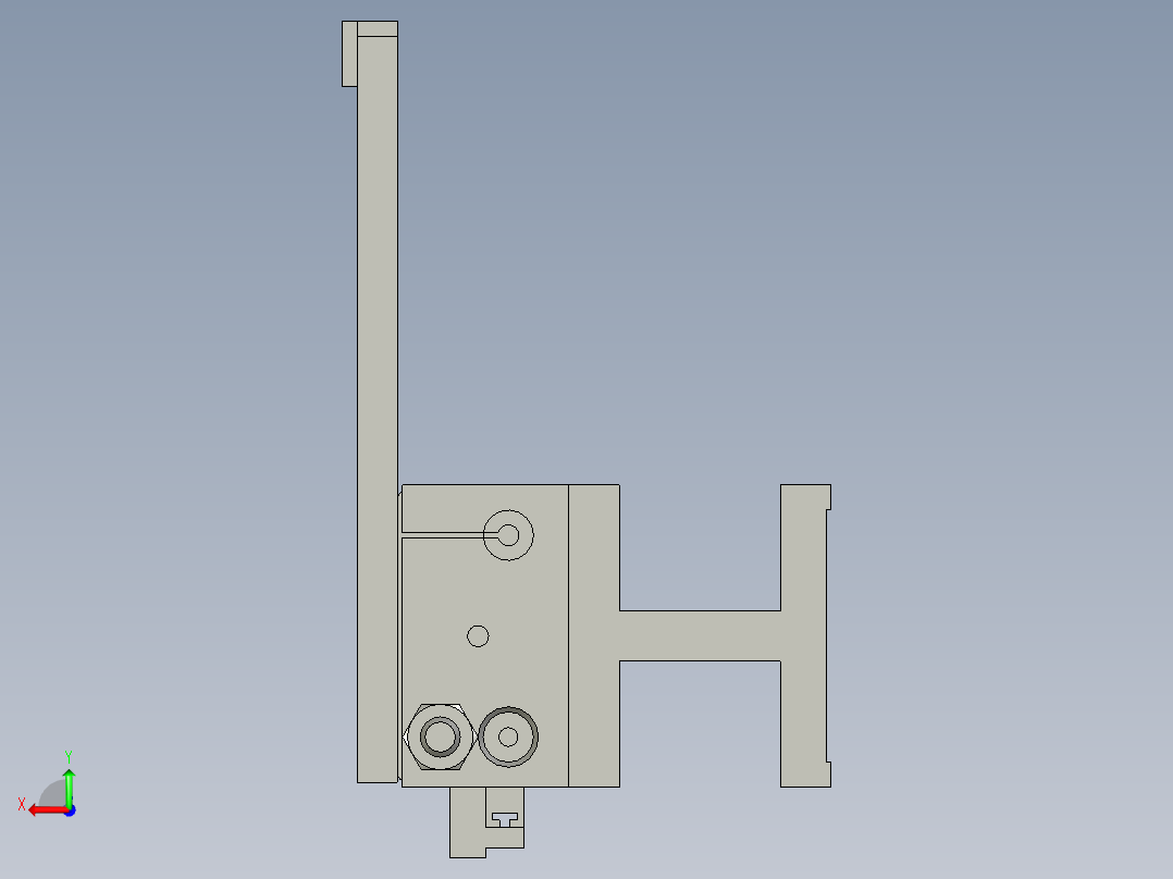 CY1S(615)磁偶式无杆气缸CDY1S10H-200后视图