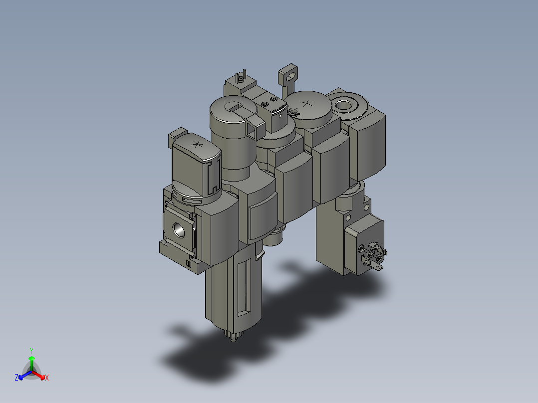 三联件MSB4-1-4C3-J2-D1-A1-F3-WPFESTO主视图