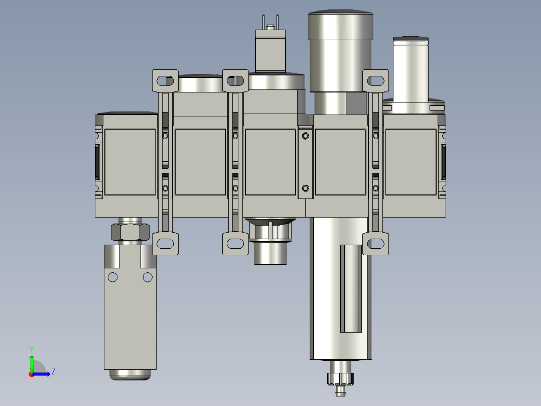 三联件MSB4-1-4C3-J2-D1-A1-F3-WPFESTO左视图
