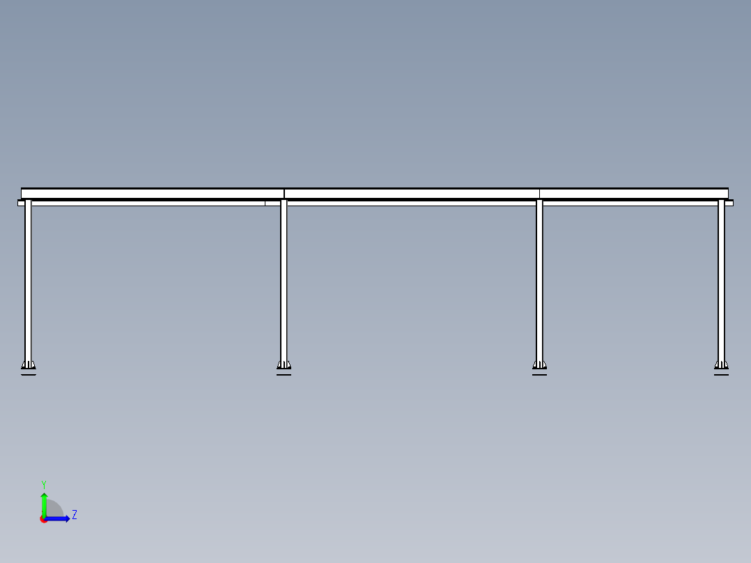 H型钢立库左视图