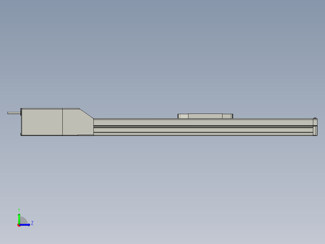 LEFS40S4A-500-S5A2H电动滑台左视图