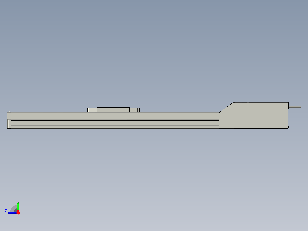 LEFS40S4A-500-S5A2H电动滑台右视图