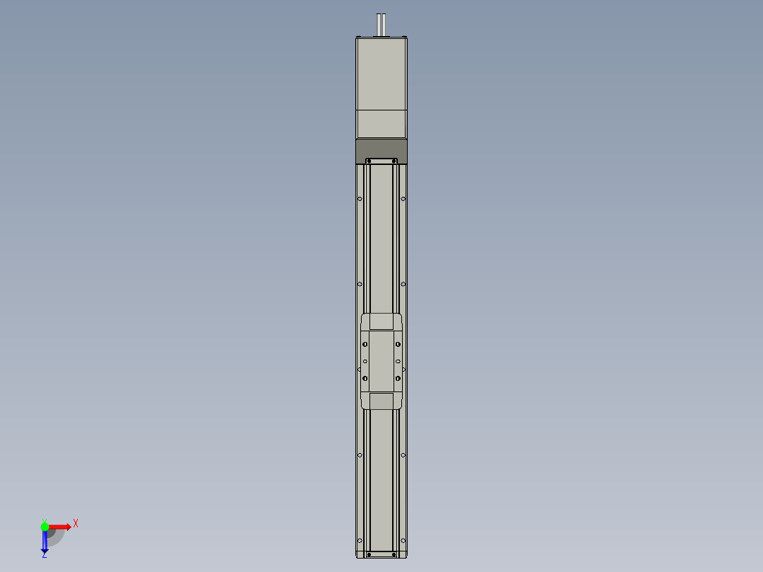LEFS40S4A-500-S5A2H电动滑台俯视图