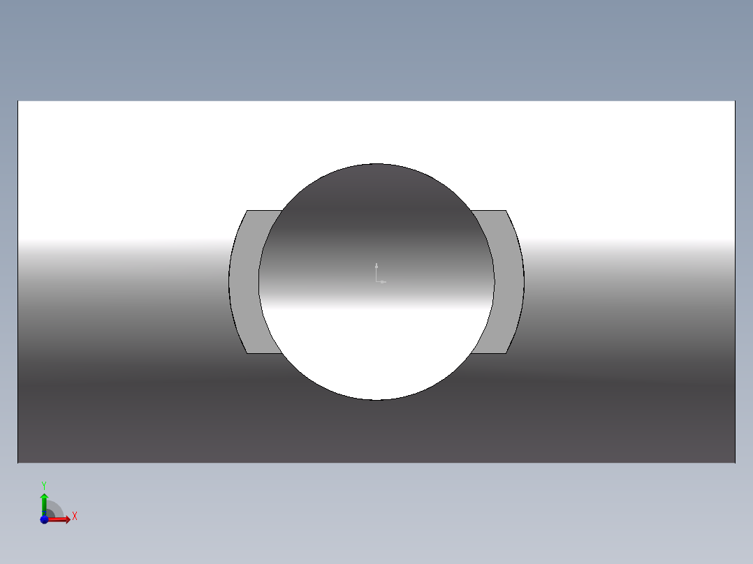 U-PVC_TEE_DN32前视图