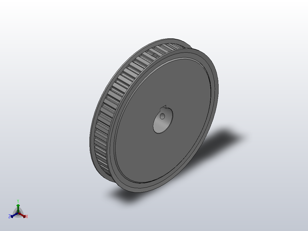 标准型梯形齿同步带轮L型[SLHK-50-075-dk28-D]主视图