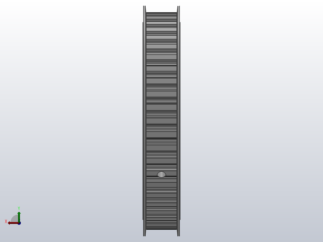标准型梯形齿同步带轮L型[SLHK-50-075-dk28-D]后视图