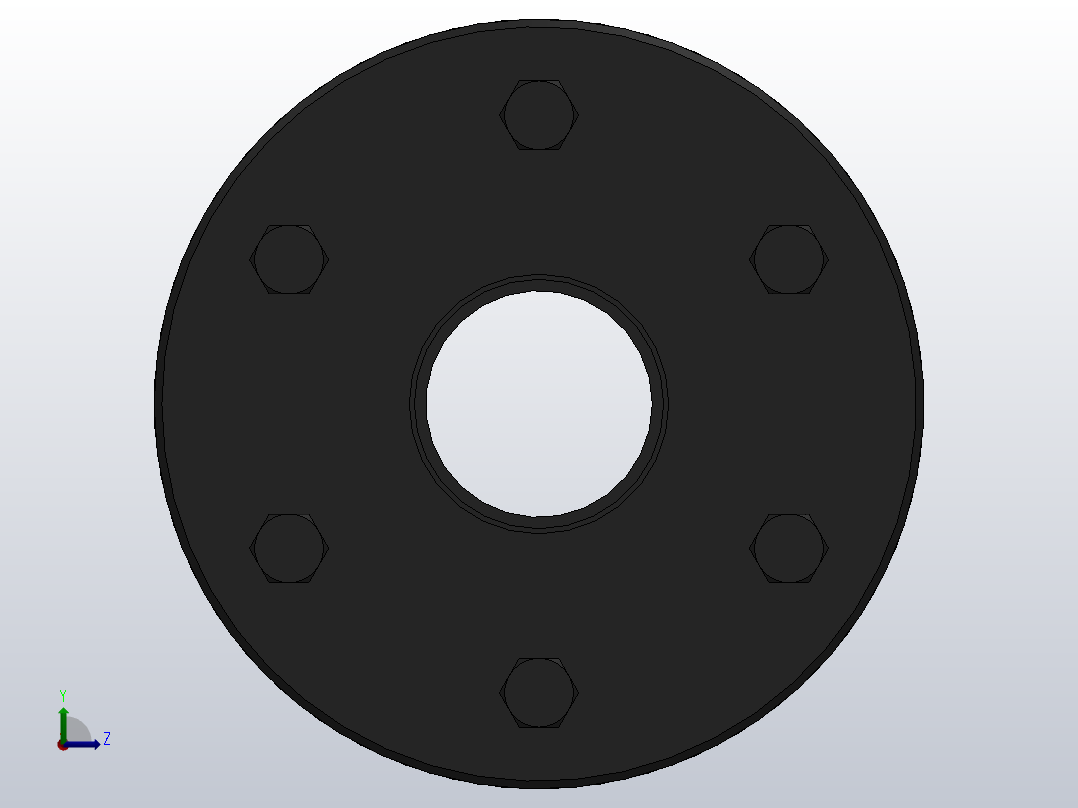 DJM-Y-P型锁紧盘式单型弹性膜片联轴器／SJM-Y-P型锁紧盘式双型弹性膜片联轴器_DJM-21-Y-P-190／Y-P-190-312前视图