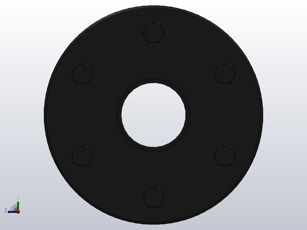 DJM-Y-P型锁紧盘式单型弹性膜片联轴器／SJM-Y-P型锁紧盘式双型弹性膜片联轴器_DJM-21-Y-P-190／Y-P-190-312后视图