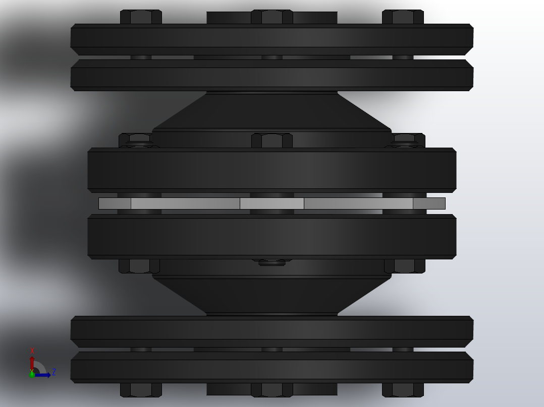 DJM-Y-P型锁紧盘式单型弹性膜片联轴器／SJM-Y-P型锁紧盘式双型弹性膜片联轴器_DJM-21-Y-P-190／Y-P-190-312俯视图