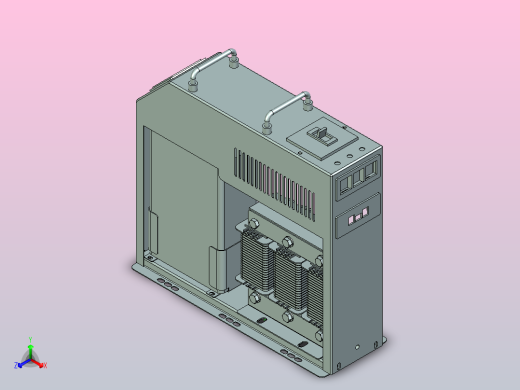 BAFB□-25~30-□-B智能组合式低电压并联电容器三维模型202310