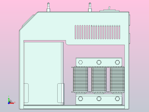 BAFB□-25~30-□-B智能组合式低电压并联电容器三维模型202310前视缩略图