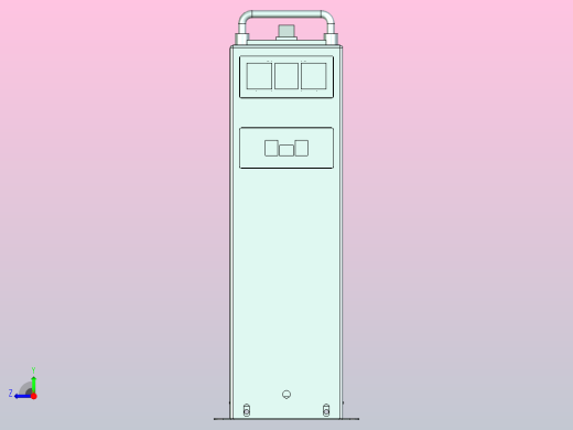 BAFB□-25~30-□-B智能组合式低电压并联电容器三维模型202310右视缩略图