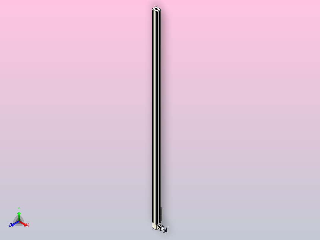 伺服电机集成皮带传动直线执行器TPA-OCB-140-256-L4950-DR-J90-N3主视图