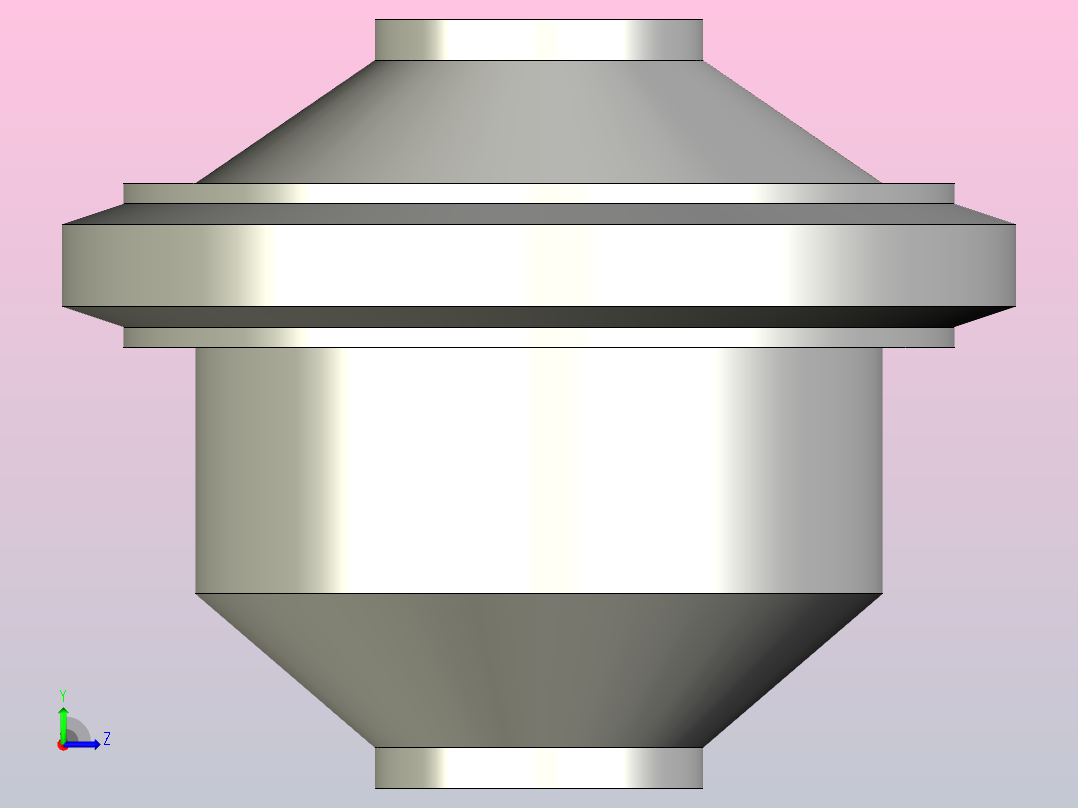 Φ32焊接止回阀（上海远安）左视图