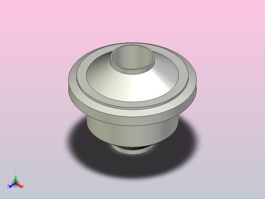 Φ32焊接止回阀（上海远安）正等轴测缩略图