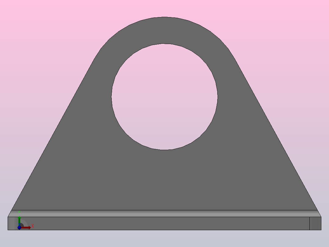 LB固定支架[LB63固定支架]气缸支架前视图