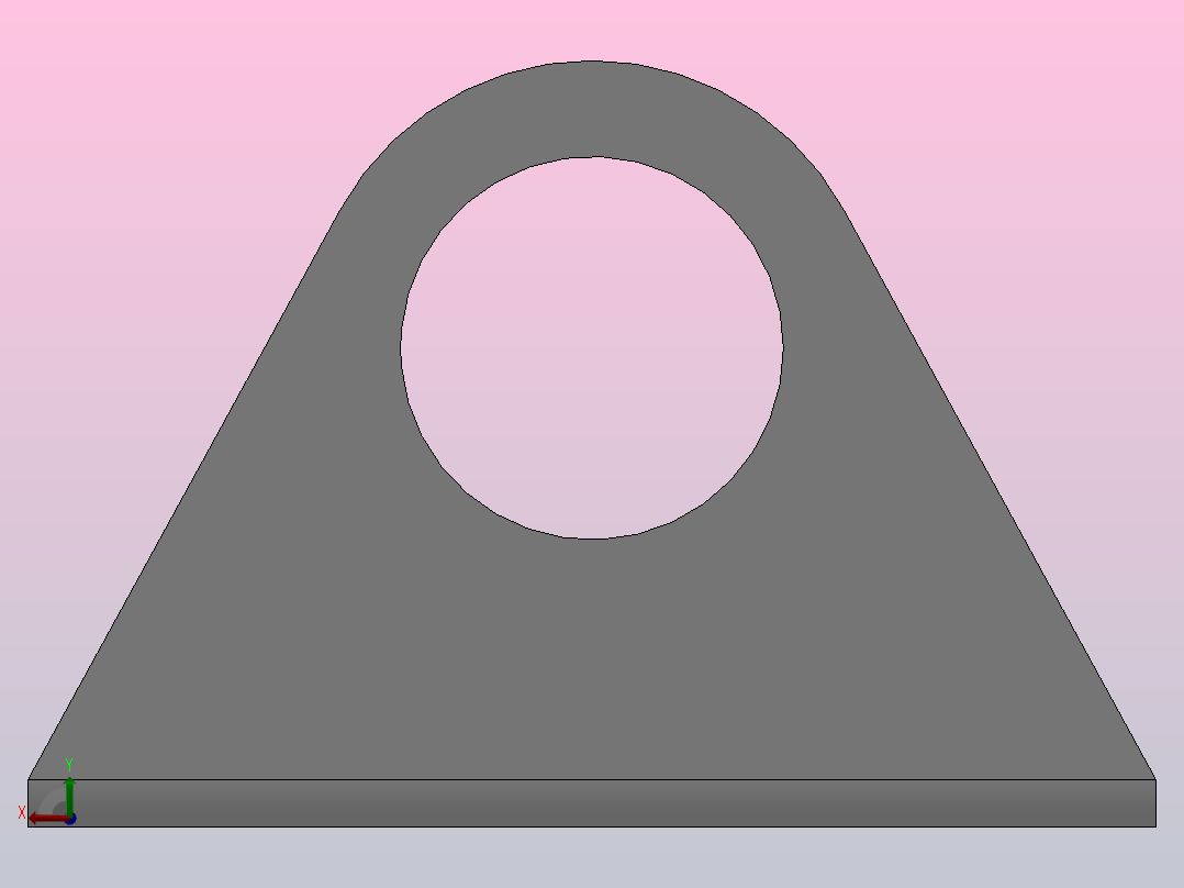 LB固定支架[LB63固定支架]气缸支架后视图