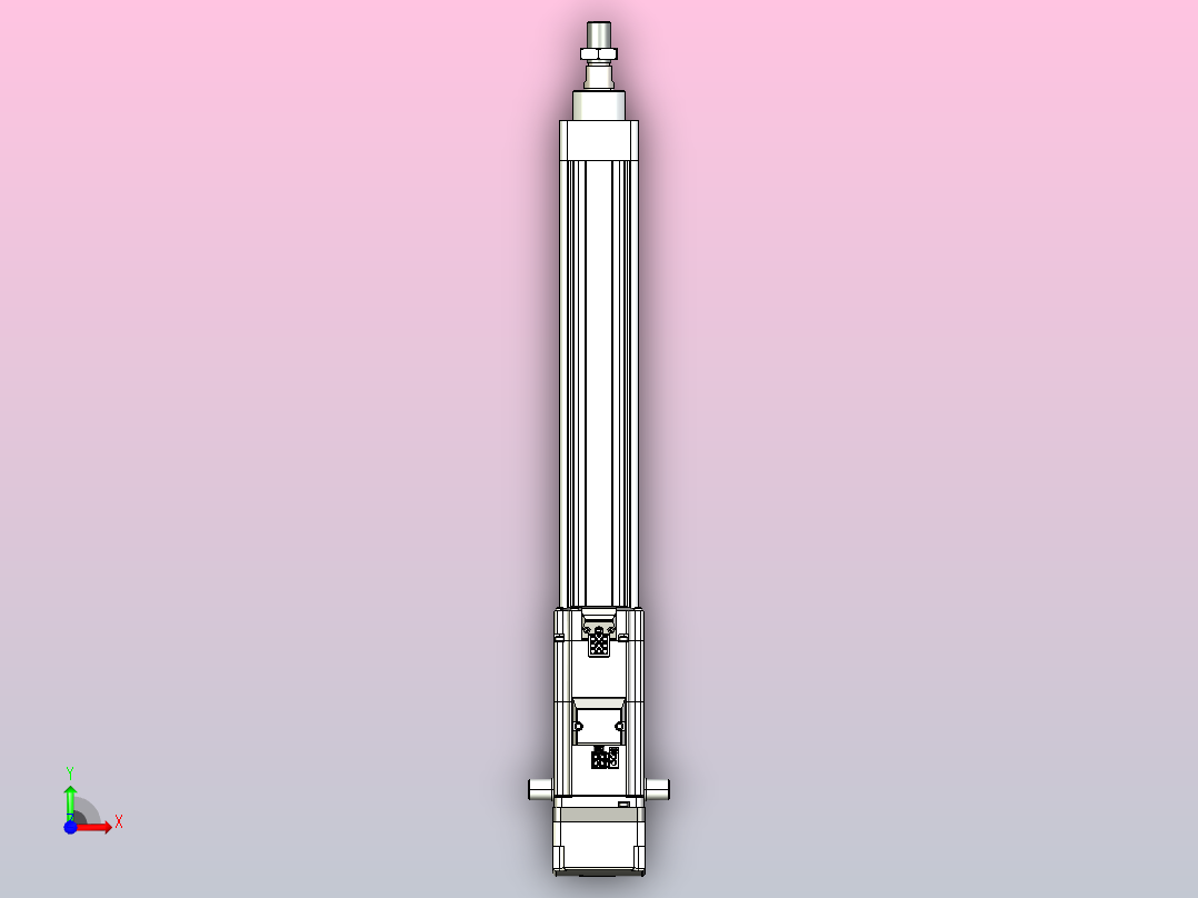 轻载电动缸TPA-ESR40-1210C-L300-MR-TC-W-P40-C3前视图