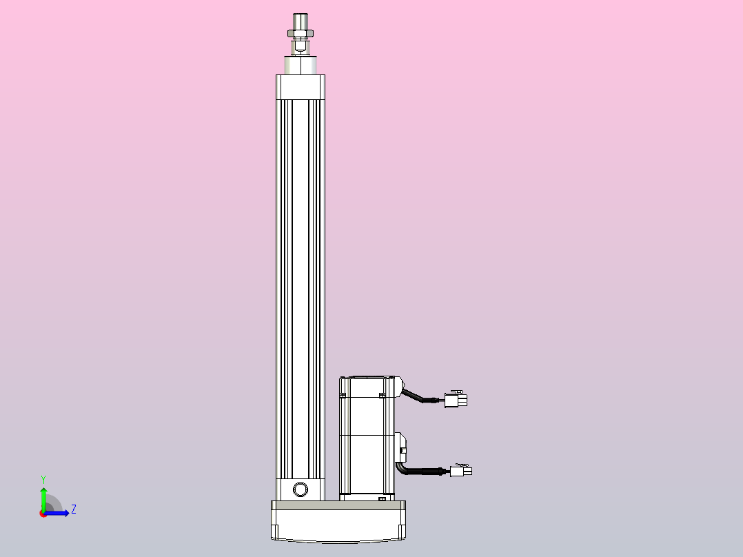 轻载电动缸TPA-ESR40-1210C-L300-MR-TC-W-P40-C3左视图