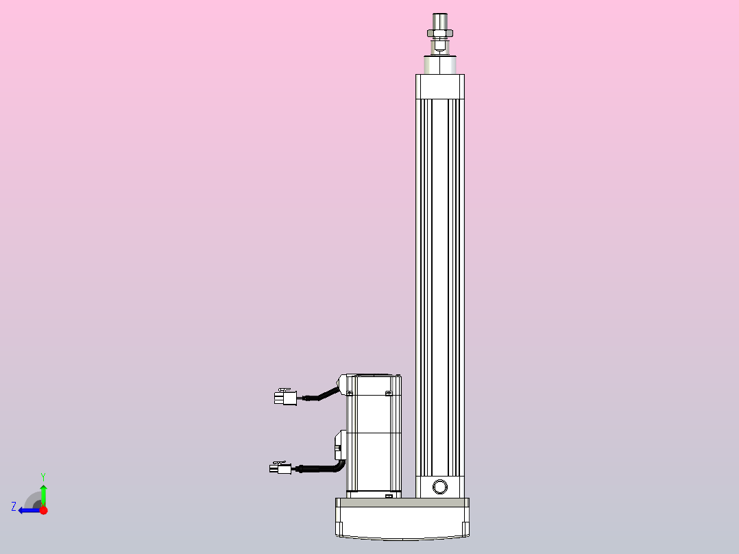 轻载电动缸TPA-ESR40-1210C-L300-MR-TC-W-P40-C3右视图