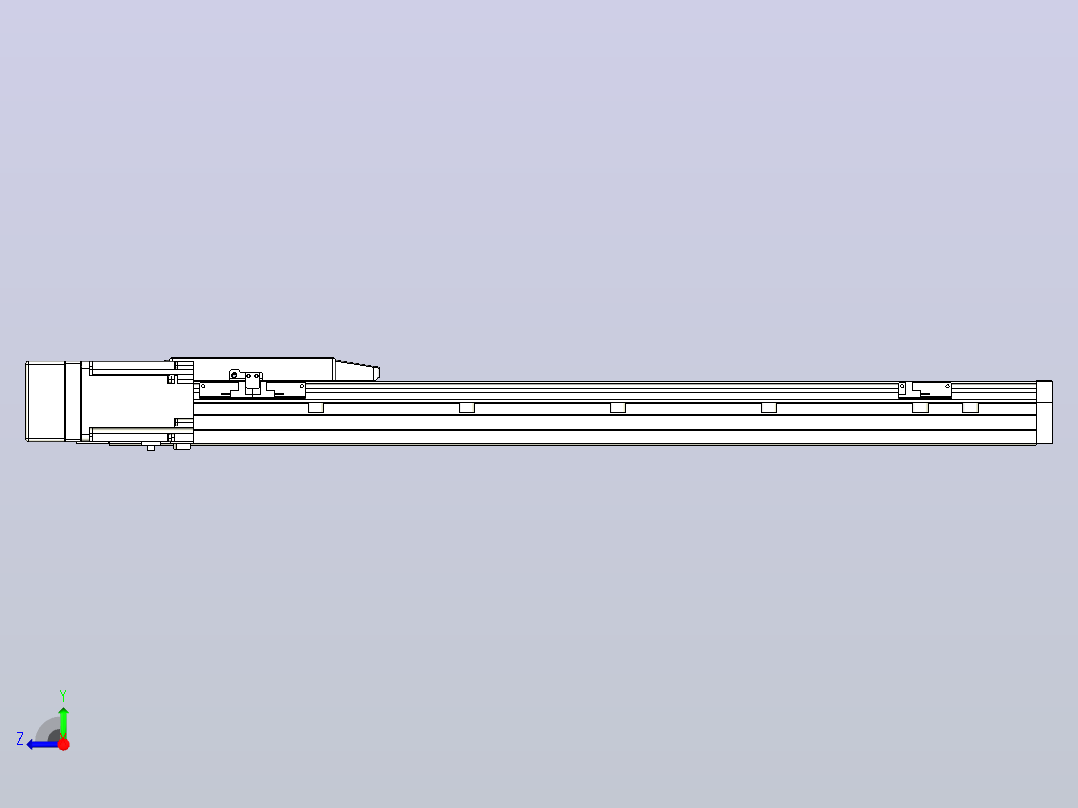 滚珠丝杠直线轴内置导轨TPA-GCR-170-2510C-L650-ML-M75-N3右视图