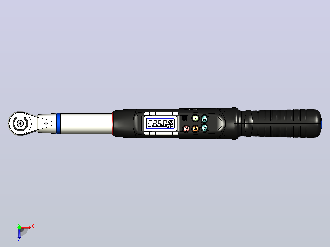 数字式扭矩扳手俯视图