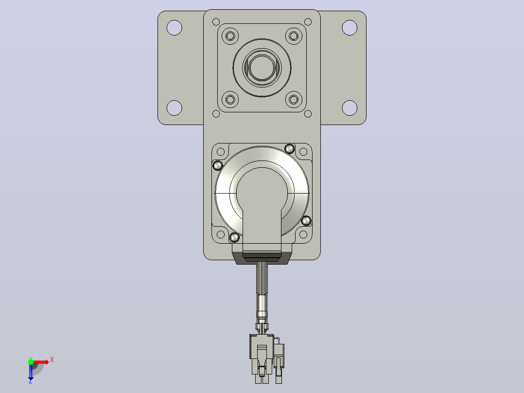 轻载电动缸TPA-ESR40-1210C-L200-MR-FB-W-P40-C3俯视图