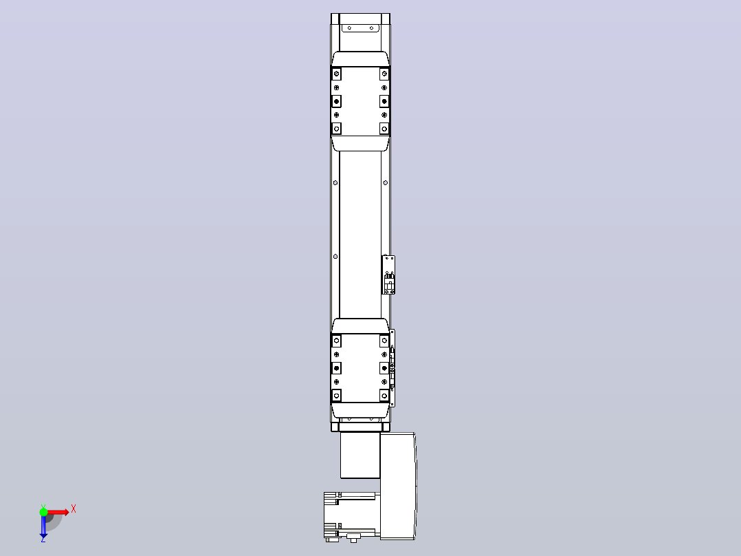 皮带直线轴双滑块型TPA-GCBS-80-P60-L100-QR-M20-N3俯视图