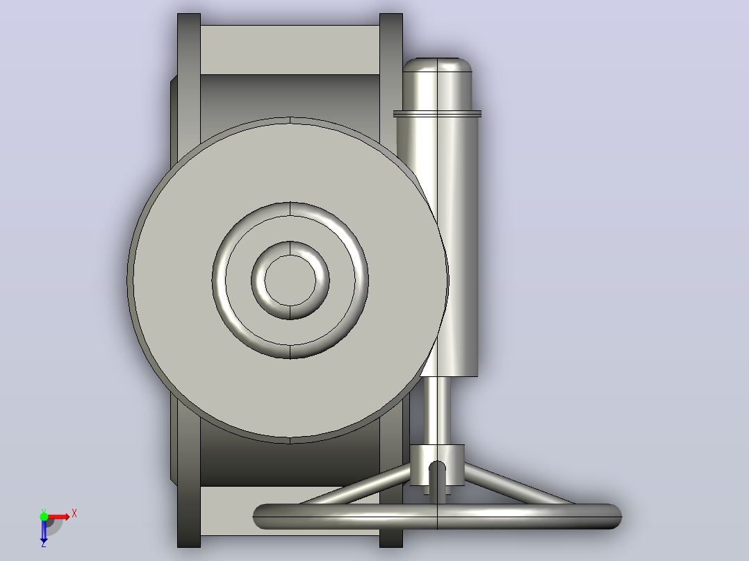 Dt943H(F)-10C.P.R.V-B[DN200]阀，截止阀，风阀，蝶阀俯视图