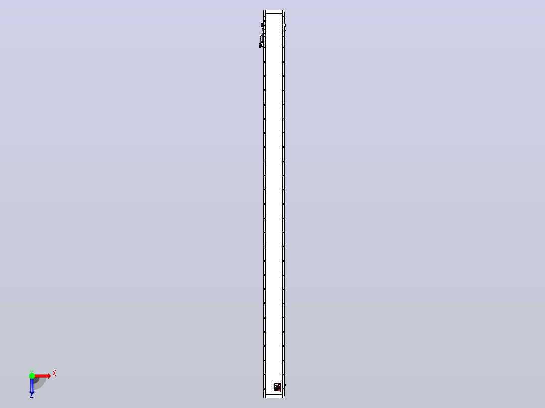 直驱直线电机轴TPA-LNP2-170-35C3-1-L3000-3-C-05-N3俯视图