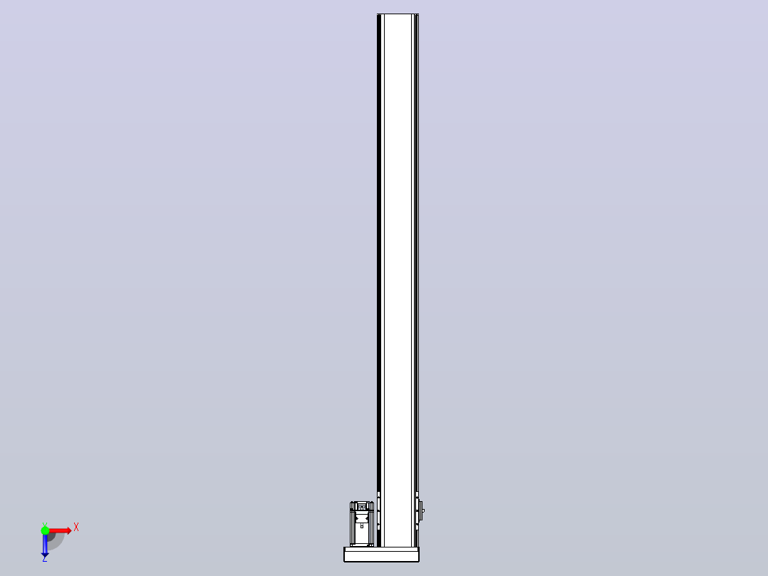 日规模组半封闭丝杆TPA-HNR-110D-1610C-L1200-ML-Y-P40-N3俯视图