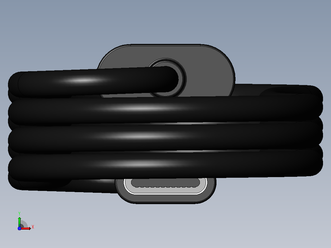 USB кабель _ USB 电缆前视图