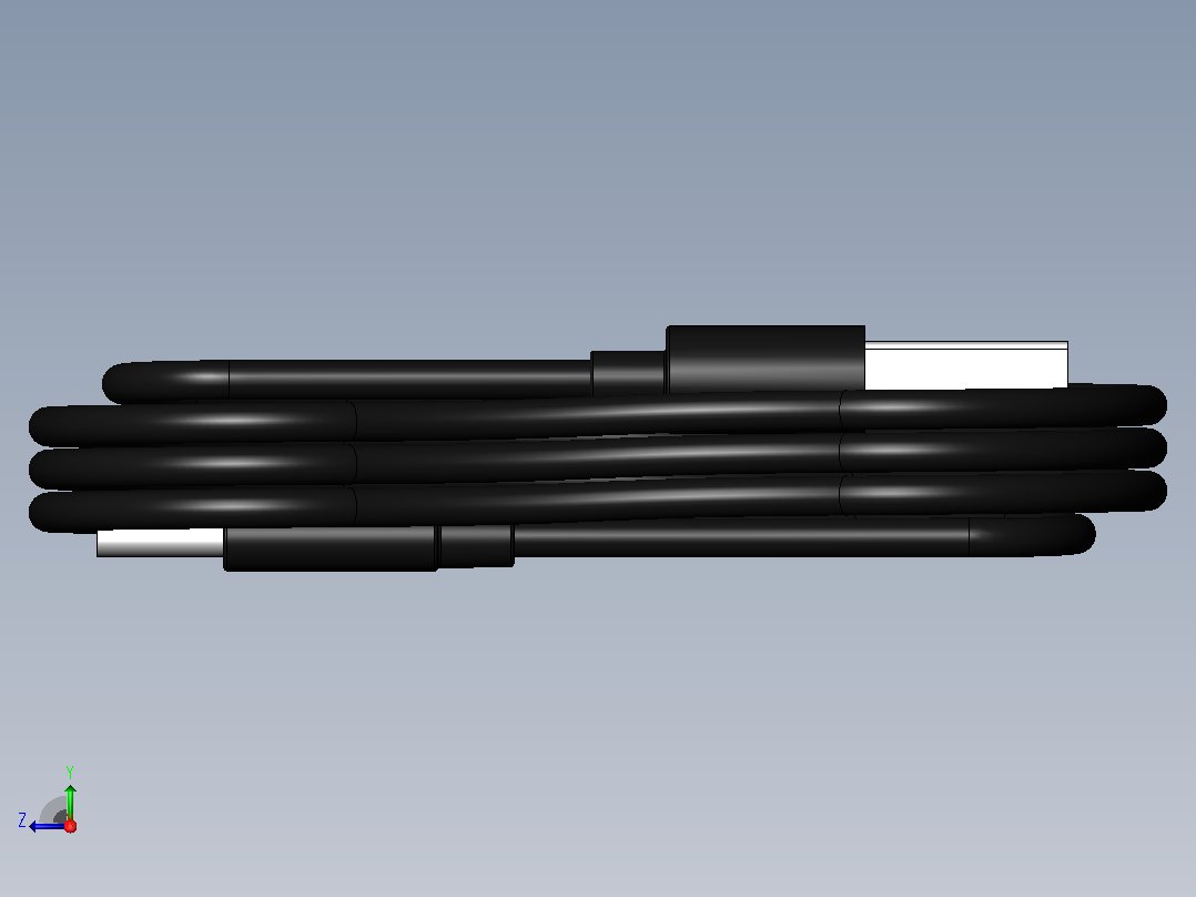 USB кабель _ USB 电缆右视图