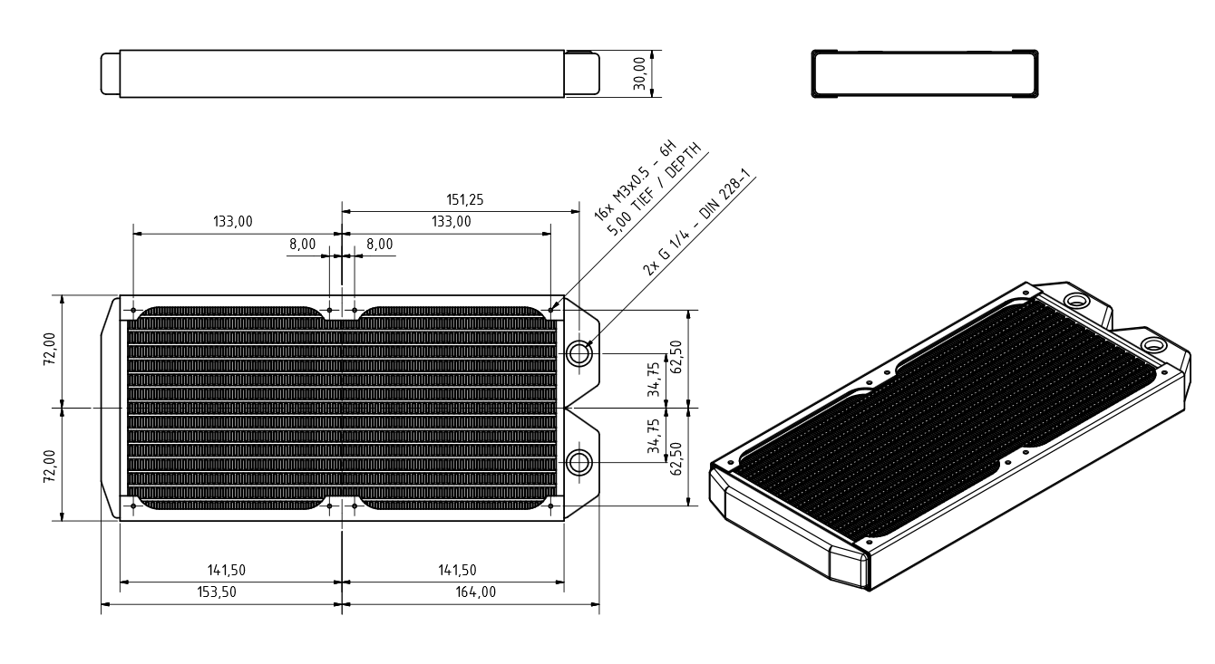 280mm一体式散热器13
