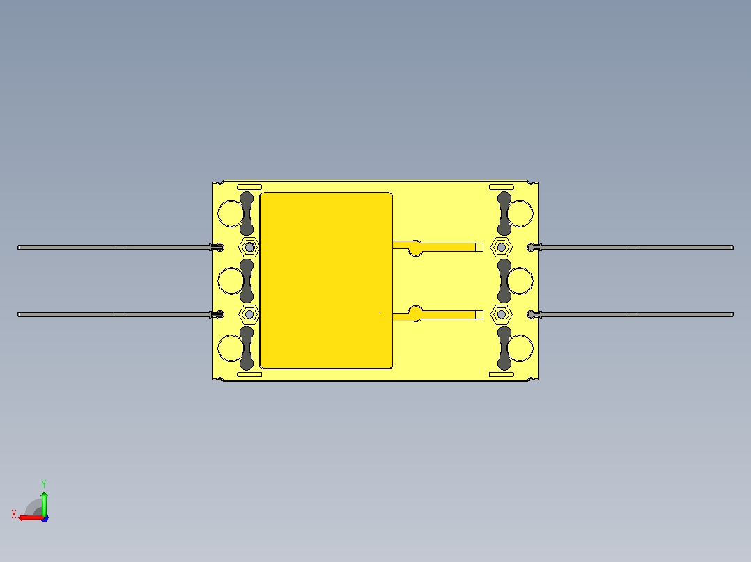 NXMLE-250H 3P剩余电流动作断路器三维模型202209后视图